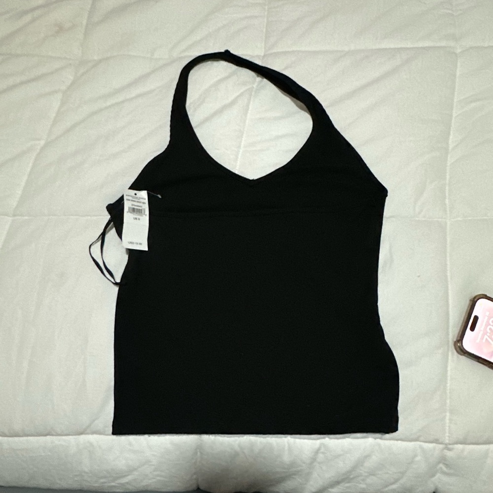 black halter top